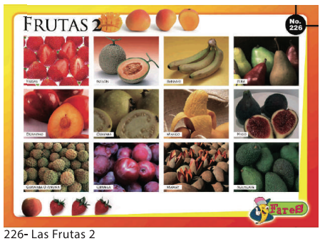 [F226] LAMINAS EDUCATIVAS FRUTAS 2