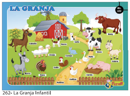[F262] LAMINAS EDUCATIVAS LA GRANJA INFANTIL