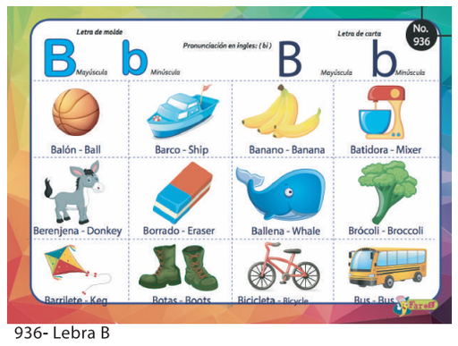 [F936] LAMINAS EDUCATIVAS LETRA B