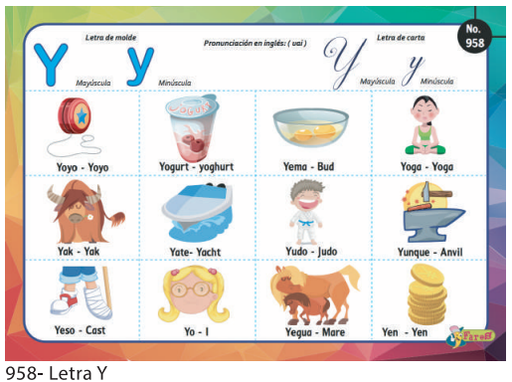 [F958] LAMINAS EDUCATIVAS LETRA Y