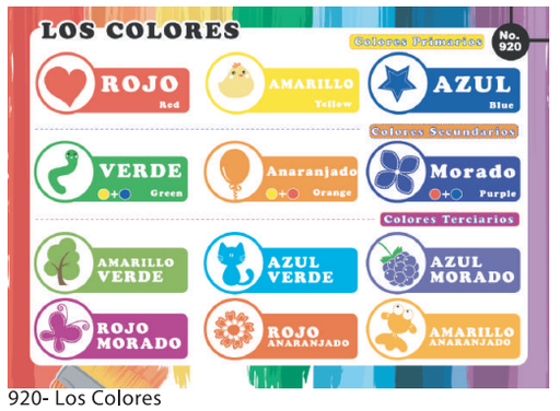 [F920] LAMINAS EDUCATIVAS LOS COLORES