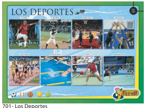 [F701] LAMINAS EDUCATIVAS LOS DEPORTES