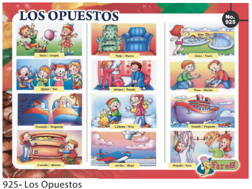 [F925] LAMINAS EDUCATIVAS LOS OPUESTOS