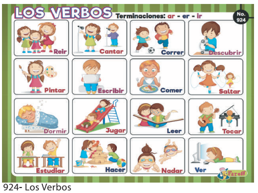 [F924] LAMINAS EDUCATIVAS LOS VERBOS