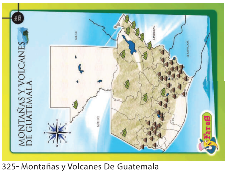 [F325] LAMINAS EDUCATIVAS MONTAÑAS Y VOLCANES DE GUATEMALA