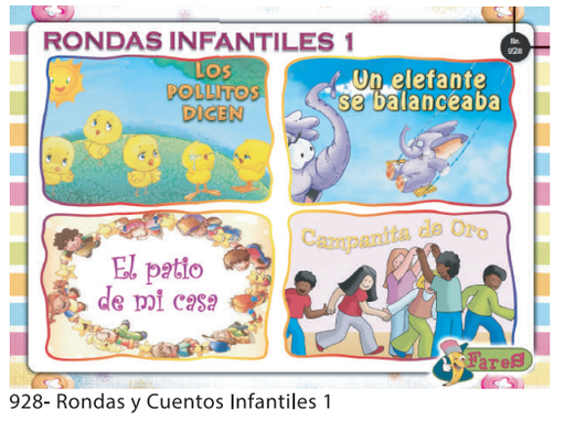 [F928] LAMINAS EDUCATIVAS RONDAS Y CUENTOS INFANT. 1
