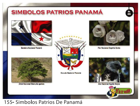 [F155] LAMINAS EDUCATIVAS SIMBOLOS PATRIOS DE PANAMA