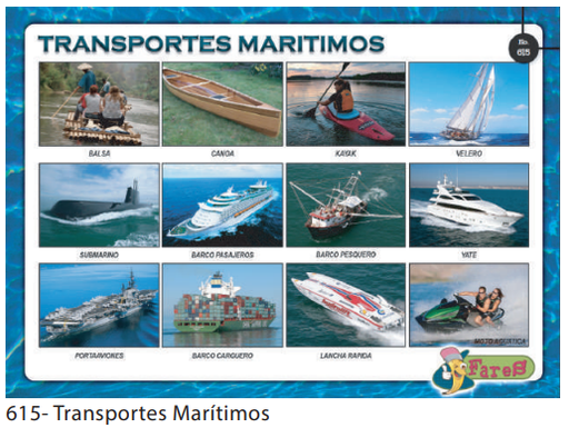 [F615] LAMINAS EDUCATIVAS TRANSPORTES MARITIMOS