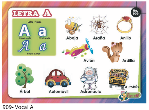 [F909] LAMINAS EDUCATIVAS VOCAL A