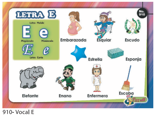 [F910] LAMINAS EDUCATIVAS VOCAL E