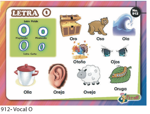 [F912] LAMINAS EDUCATIVAS VOCAL O