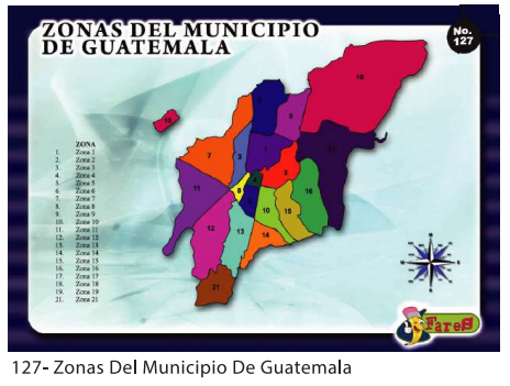 [F127] LAMINAS EDUCATIVAS ZONAS DEL MUNICIPIO DE GUATEMALA