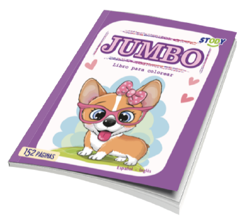[1030-7] LIBRO DE COLOREAR JUMBO NIÑA/152 PAG PX4UND.