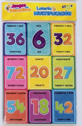 [7020-003M] LOTERIA EDUCATIVA -  MULTIPLICACION FX168 UDS