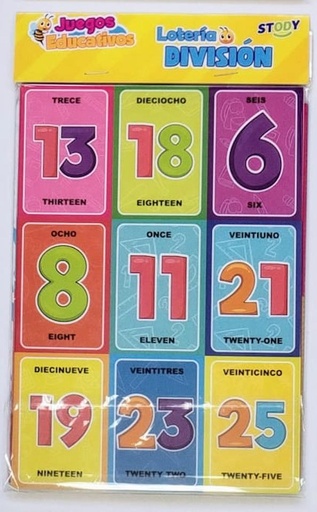 [7020-004D] LOTERIA EDUCATIVA - DIVISION FX168 UDS.