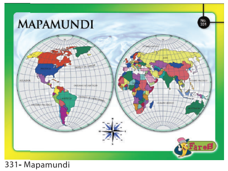 [F331] Lamina Educativa F331 Mapa mundi