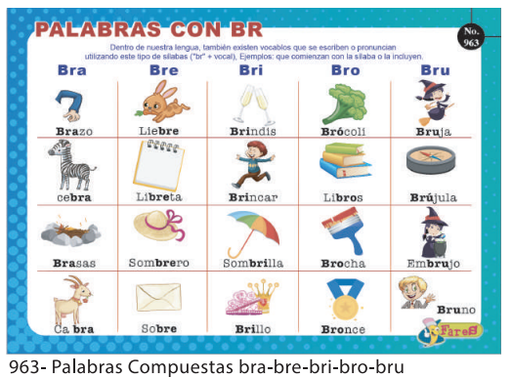 [F963] Lamina Educativa Palabras con BR