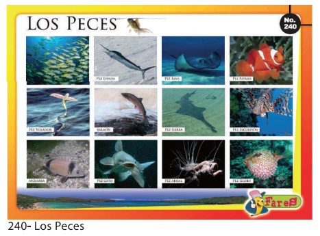 [F240] Laminas Educativas - f240 Los Peces