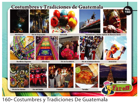 [F160] Laminas Educativas Tradiciones y costumbres de guatemala