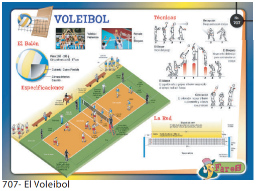 [F707] Laminas educativas  El VOLEIBOL