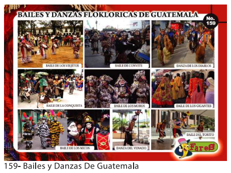 [F159] Laminas educativas Bailes y Danzas de guatemala