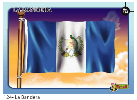 [F124] Laminas educativas La Bandera De Guatemala