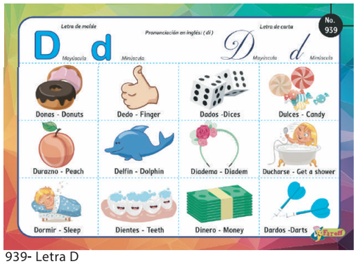 [F939] Laminas educativas letra D
