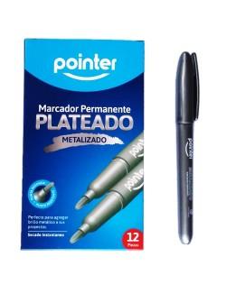 [MK-5118-SV] MARCADOR METALIZADO PLATEADO POINTER