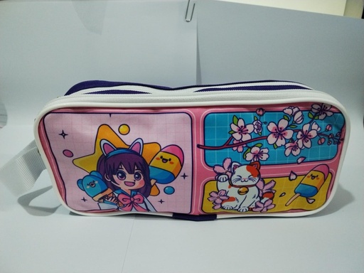 [4830-5] PORTALAPIZ RECTANGULAR NIÑA 2 ZIPPER