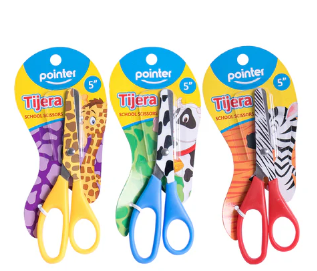 [A151-KS252-B] TIJERA ESCOLAR POINTER (ANIMALES) FX192 PZAS
